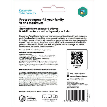 Kaspersky Total Security Arabic/English 1 User - 4 Devices Product Key Yearly (Delivered Directly To Your Email)