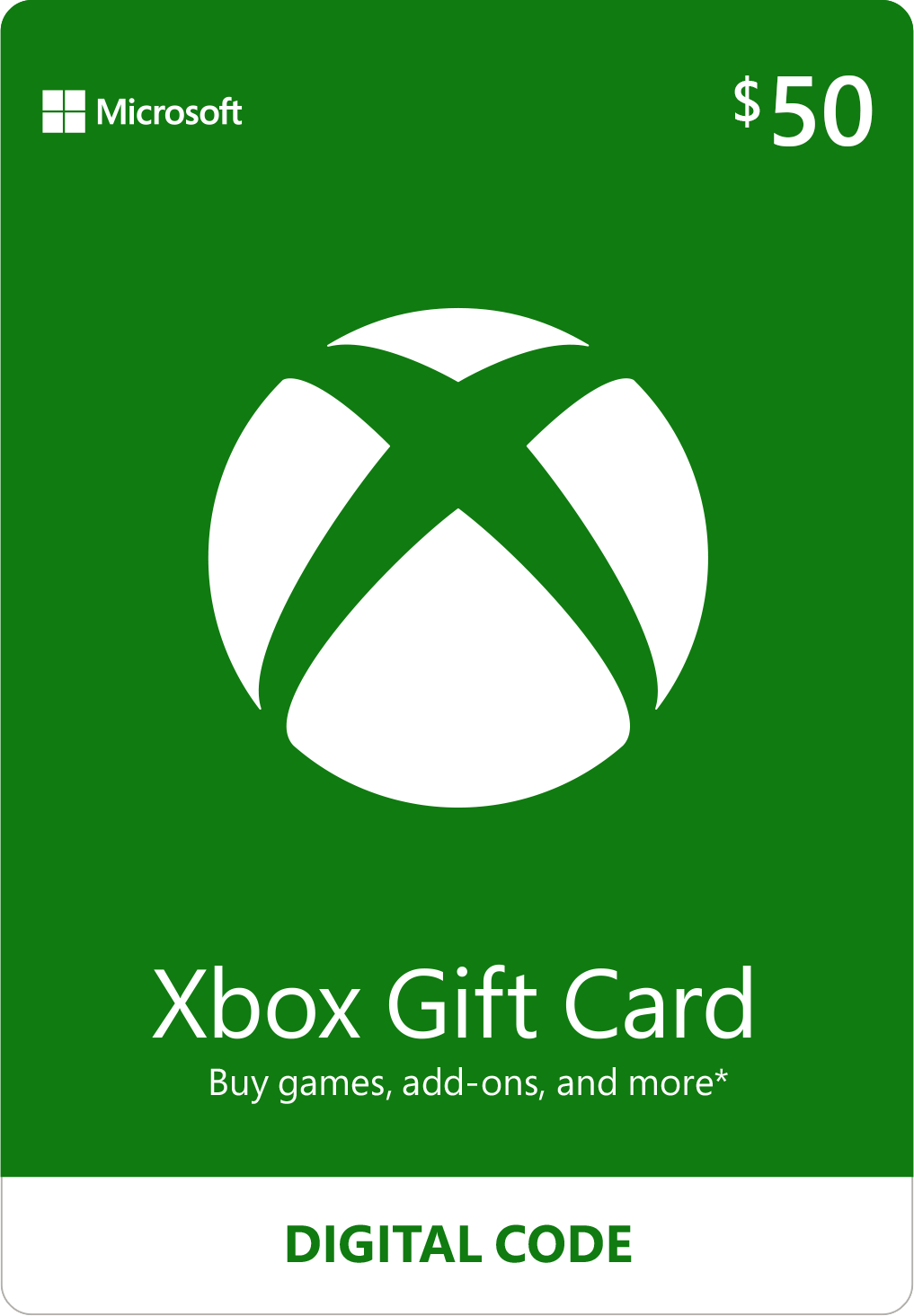 Microsoft 50$ Xbox Live Payment and Recharge Card (Delivery by E-Mail)