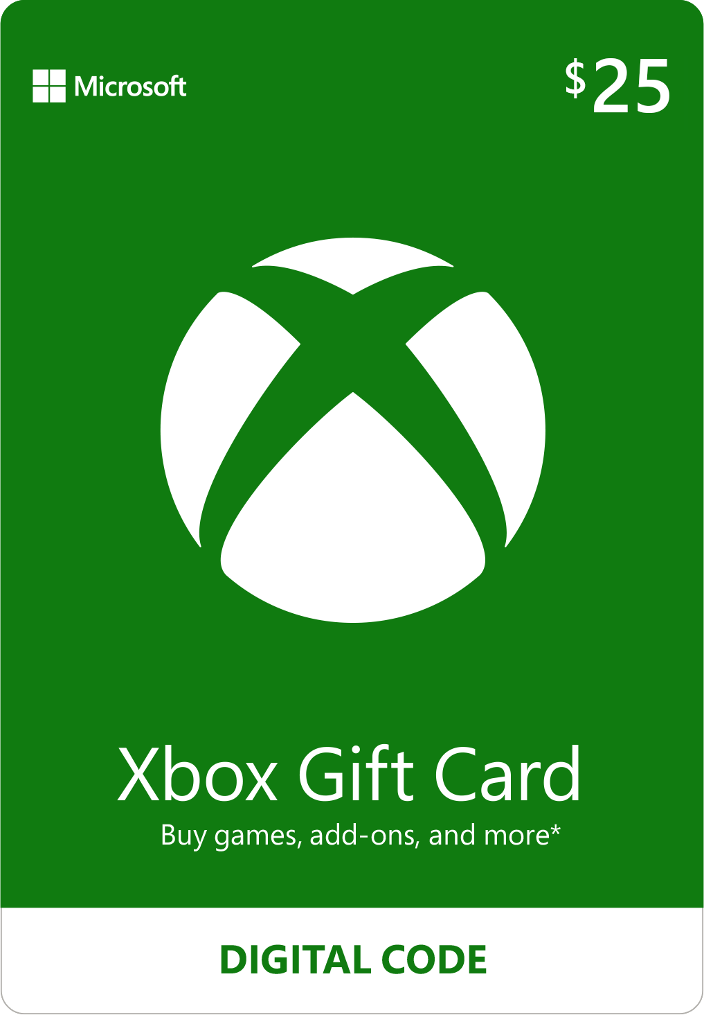 Microsoft 25$ Xbox Live Payment and Recharge Card (Delivery by E-Mail)
